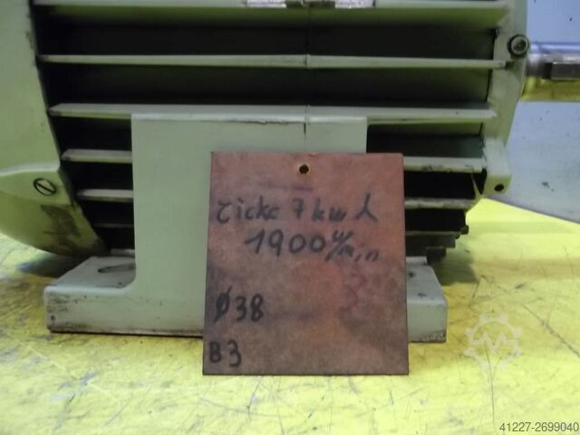 Electric motor 7 kW 1900 Rpm Unbekannt kein Typenschild, B3