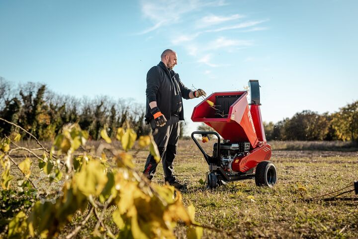Häcksler, Gartenhäcklser Brugger HX10 Holzhäcksler, 14PS 