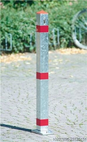 Locking post STA, silver, tiltable, for bolting down – 1 piece URBANUS 