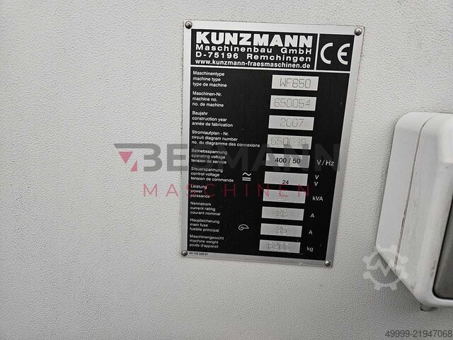 5-Achs-Bearbeitungszentrum simultan Kunzmann WF 650