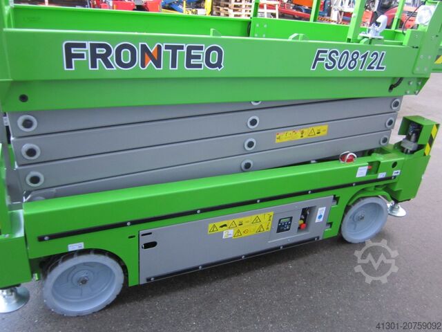 Scherenarbeitsbühne mit auto. Abstützung FRONTEQ FS0812L