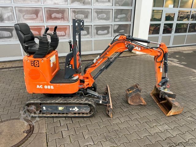 Minibagger ATLAS AC08B / 2022 / nur 1.011h / TL / GL
