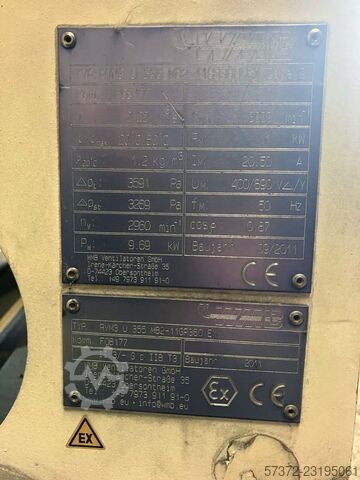 Ventilation WMB Ventilatoren GmbH RVM3 U 355 MB2-11GR360 Ex Zone 2