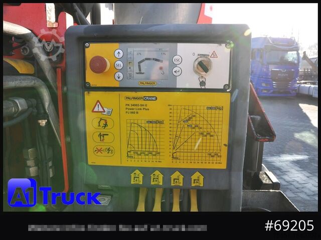 Truck mounted crane DAF XF 510 Kran PK 34.002, Seilwinde Funk