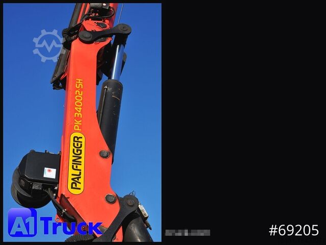 Truck mounted crane DAF XF 510 Kran PK 34.002, Seilwinde Funk