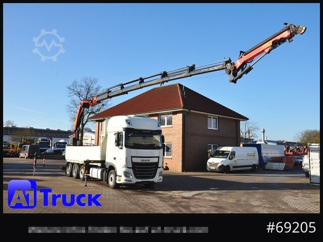 Truck mounted crane DAF XF 510 Kran PK 34.002, Seilwinde Funk