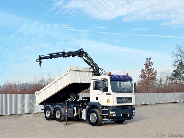 Autokran MAN TGA 26.350 * KIPPER 4,90m + TEREX ATLAS * 6x4 *