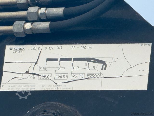 Autokran MAN TGA 26.350 * KIPPER 4,90m + TEREX ATLAS * 6x4 *