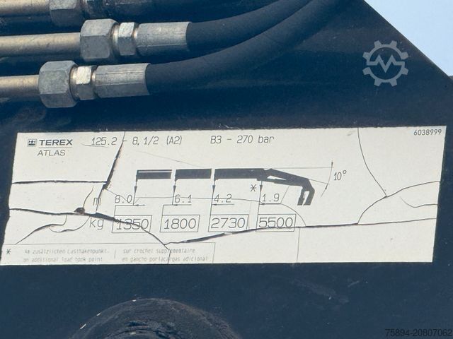 Kipper LKW MAN TGA 26.350 * KIPPER 4,90m + TEREX ATLAS * 6x4 *