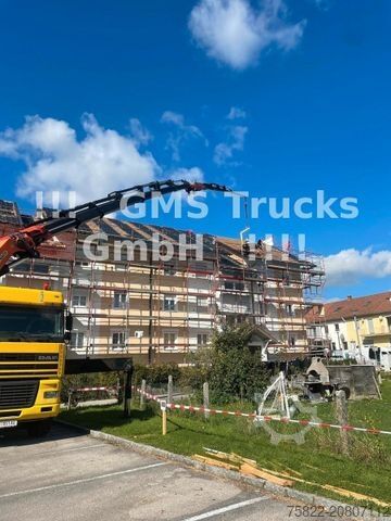 Flatbed truck DAF 95XF / 8X4 / 35m Kran Palfinger PK90002 / WINCH