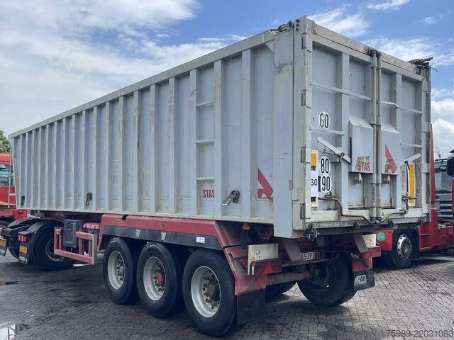 Tipper Stas Volume  40m3, 3 axels spring, Alu