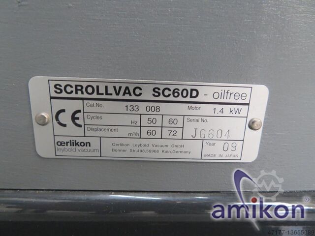 Vakuumpumpe Scrollvac Leybold SC60D