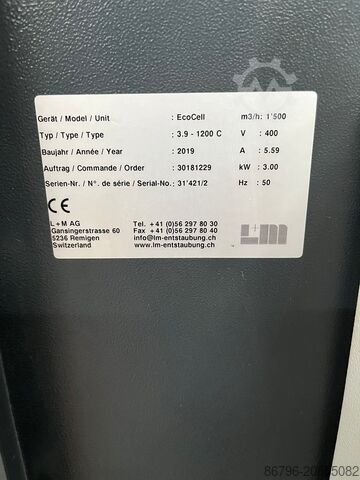 Absauganlage für Rauch/Schneidstaub. LM Ecocell