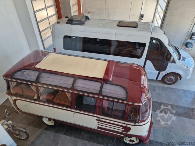 Kleinbus MERCEDES-BENZ Vorgänger Sprinter O 319 Samba mit Faltdach AC