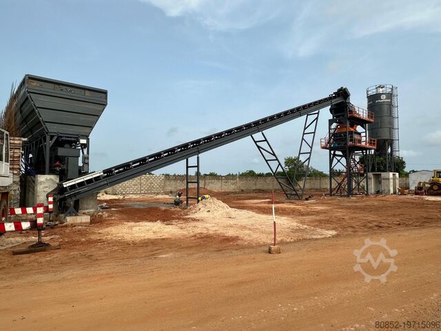 Concrete mixing plant Polygonmach 100m3/hour  stationary concrete batching plant