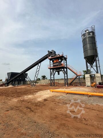 Concrete mixing plant Polygonmach 100m3/hour  stationary concrete batching plant