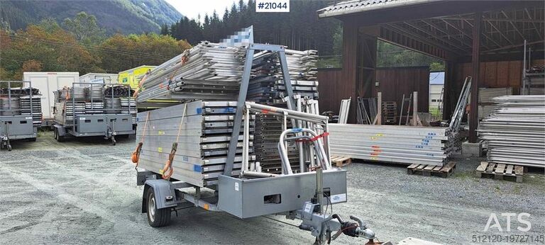 Temared scaffolding trailer w/ 162m2 scaffolding  Temared scaffolding trailer w/ 162m2 scaffolding