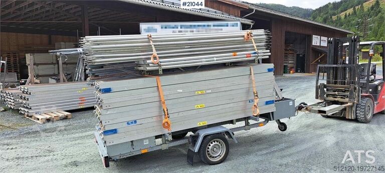 Temared scaffolding trailer w/ 162m2 scaffolding Temared scaffolding trailer w/ 162m2 scaffolding