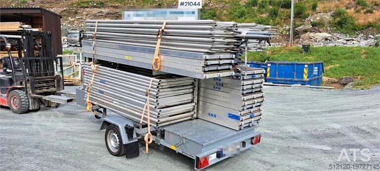 Temared scaffolding trailer w/ 162m2 scaffolding  Temared scaffolding trailer w/ 162m2 scaffolding