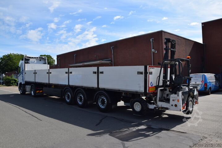 Open semitrailer  WebTrailer 3-Achs Pritsche Lenk Mitnahmestapler