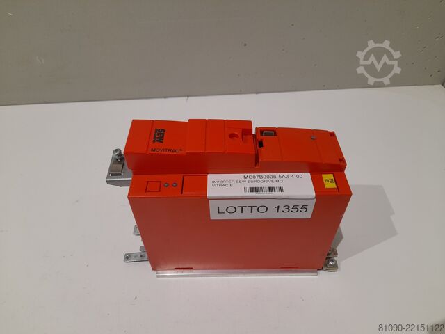 MOVITRAC Inverter 0.75KVA/1HP SEW-EURODRIVE SEW-EURODRIVE MC07B0008-5A3-4-00