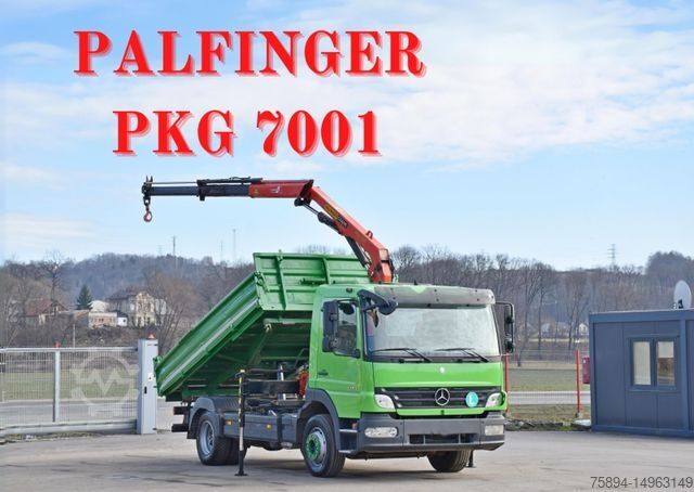 Truck mounted crane MERCEDES-BENZ ATEGO 1224 Kipper 4,00m* KRAN * TOPZUSTAND