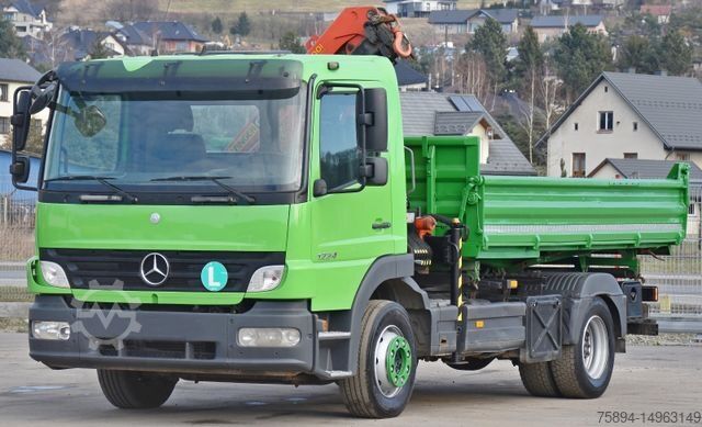 Truck mounted crane MERCEDES-BENZ ATEGO 1224 Kipper 4,00m* KRAN * TOPZUSTAND