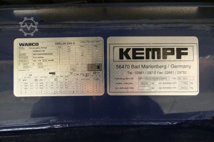 Tipper Kempf SKM 35/3 | Tipper/Kipper | Isolated | 2014 | BP...