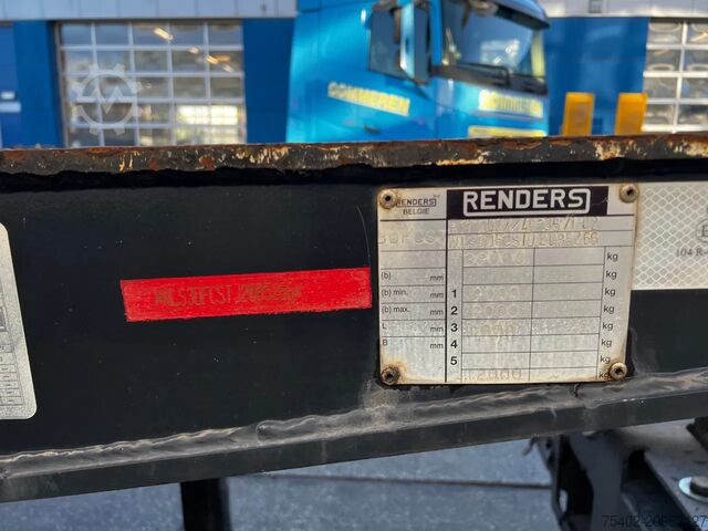 Container transport Renders Euro 800 3DFCST 45FT / 1x Lift Axle / 2x Extend...