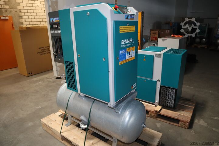 7,5 kW screwcompressor with dryer + tank RENNER RSDK-PRO 7,5