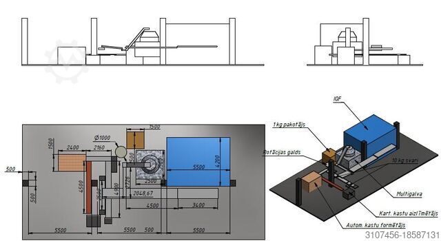 Weighing and packing line frozen fish NMTEH SIA NM-FF2026