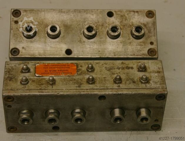 Mehrspindelkopf 5 Bohrer Nottmeyer 32/48 Lochabstand