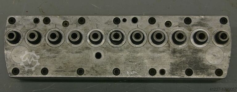 Multi-spindle head 11 drill bits Nottmeyer 32 Lochabstand