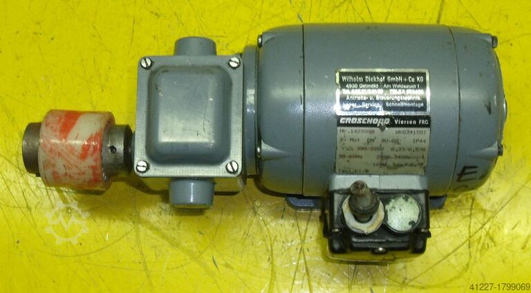 Geared motor 0.12 kW 784 rpm Groschopp WK0341501