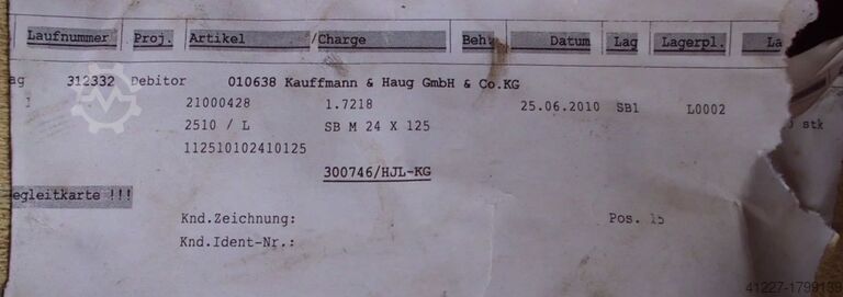 Schrauben 370 kg Bley div Größen