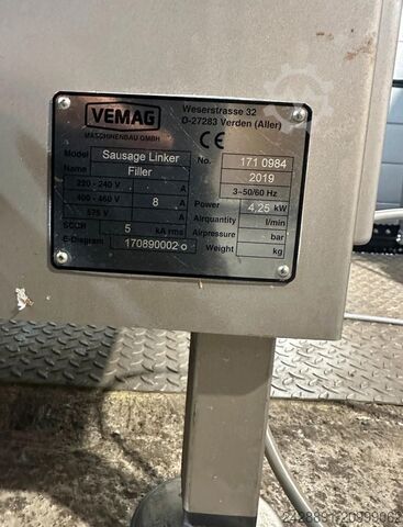 Vacuum stuffer VEMAG Sausage Linker