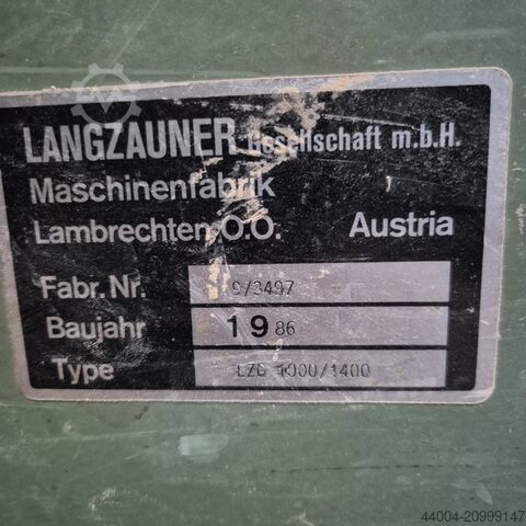 Long belt grinder Langzauner 