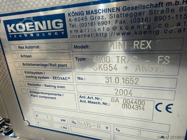 Automatic divider König Mini Rex 4000