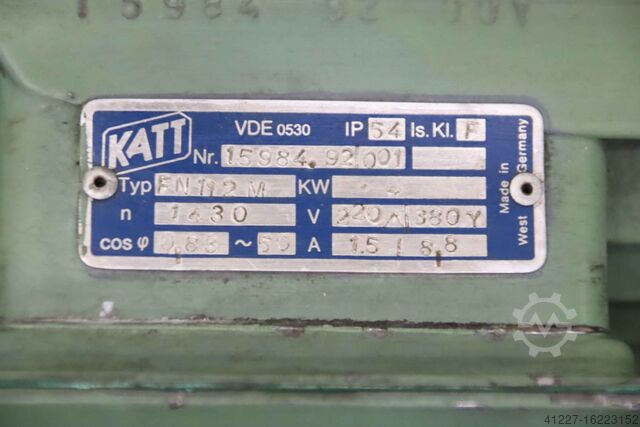 Gear motor 4 kW 45 rpm Ankerwerk Katt 12.503.24.1.1 FN112 M