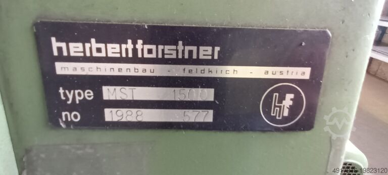 Longitudinal and cross-cutting line Forster MST 1500