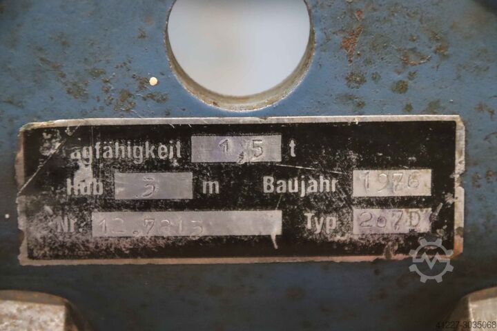 Kranfahrwerk Gedi 1500 kg