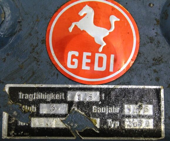 Kranfahrwerk Gedi 1500 kg