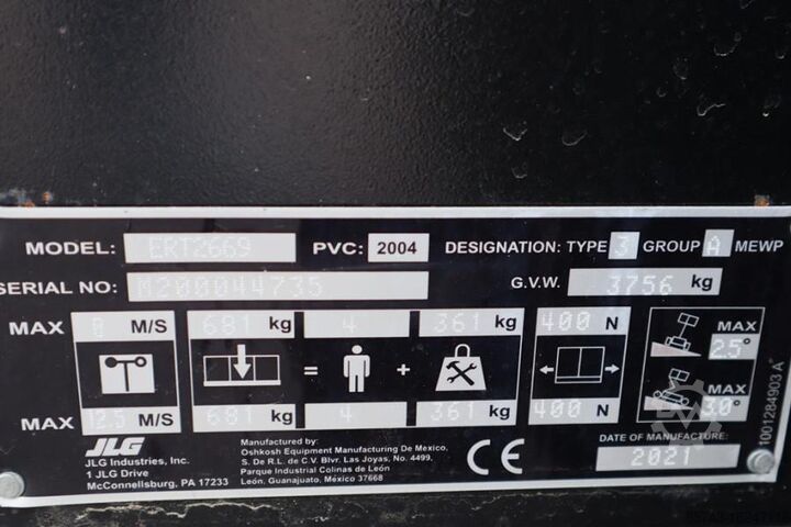 Scissor lift JLG ERT2669 Unused, Electric, 10m Working Height, 680k