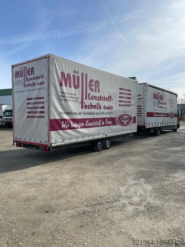 Truck with box body Mercedes-Benz Atego 824 Plane Volumenzug Jumbo