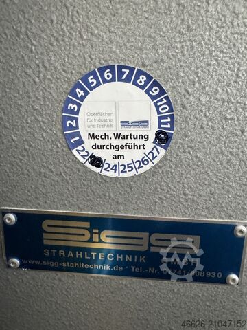 Sandstrahlanlage Sigg MKA 84 V2A