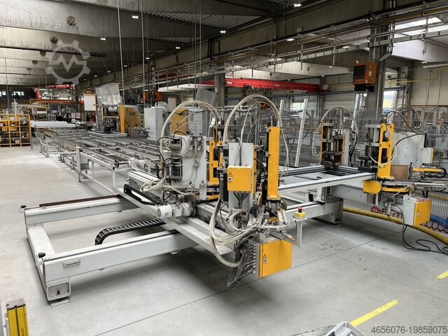 Four-head horizontal welding machine Hollinger MSP-I-280-300 4 headed