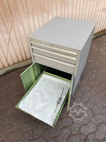 Teleskop-Schubladenschrank 3 Schubladen Innenhöhe 50-80-110 mm