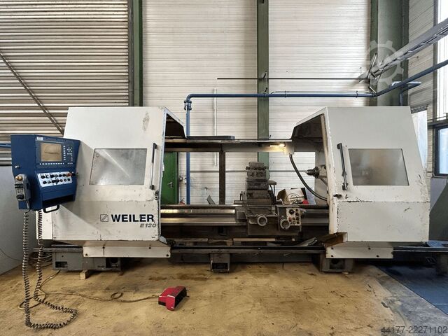 Zyklengesteuerte Drehmaschine Weiler E 120 x 3.000
