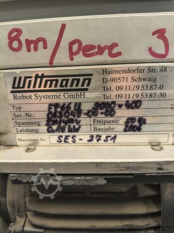 Förderband mit 310 x 40 cm , sortierband WITTMANN FP66U conveyor belt 3100x400mm