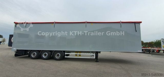 Walking floor semitrailer  H&W Schubboden Sattelauflieger 93³ MIETE MÖGLICH